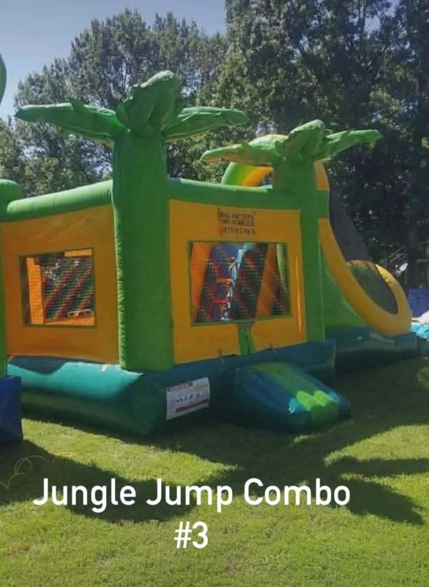 Jungle Jump Combo #3 — Wet/Dry Inflatable